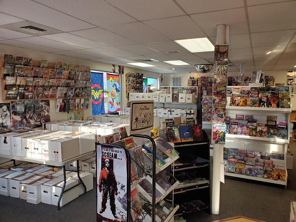 Inside The Eye Opener comic book shop